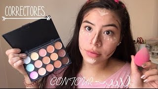 COMO USAR LA PALETA DE CORRECTORES Y CONTOUR  sorteo❤️  Sandra Felipa [upl. by Monarski]