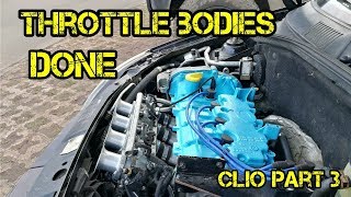 Clio 182 throttle bodies installed Clio part 3 [upl. by Anitsua]