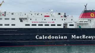 MV Clansman Comes Alongside at Oban 8524 [upl. by Orecul]